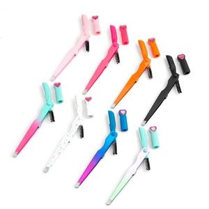 Pince à épiler pour sourcils Pinky Leem, vente en gros personnalisée, logo privé, pince à épiler pour sourcils en métal épais noir et rose, acier inoxydable - Product Image 6