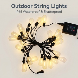 Guirnalda <span class=keywords><strong>de</strong></span> <span class=keywords><strong>Luces</strong></span> LED Solares, Impermeables IP65, con Control Remoto, Decoración Festiva para Jardín, Patio, Paisaje - Product Image 5