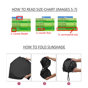 Hot Sale Foldable Polyester Car Windshield Sunshade Blocks UV Rays Portable Sun <b>Shade</b> - Product Image 3