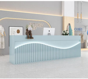 Mostrador de recepción moderno Mostrador de pago de salón de belleza mostrador de recepción Mostrador de <span class=keywords><strong>spa</strong></span> personalizado <span class=keywords><strong>para</strong></span> Bar de <span class=keywords><strong>spa</strong></span> - Product Image 4