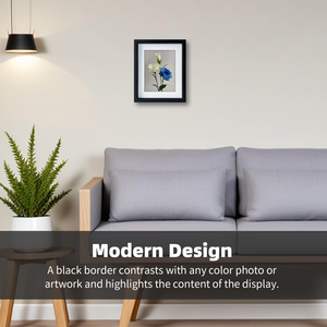 <b>Black</b> <b>Photo</b> Wood Collage <b>Frame</b> with Tempered Glass and White Displays Wood Pictures - Product Image 4
