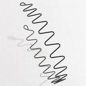 Simple Metal Hairband Black Non-Slip <strong>Wavy</strong> Thin Metal Wire Forming Spring Wire Frame <strong>Headband</strong> - Product Image 5