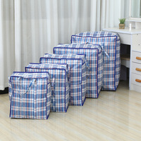En stock, grand sac à bagages en plastique PP, sac de rangement portable pliable, anti-poussière, design moderne, à un seul niveau