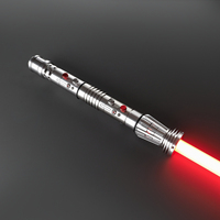 Pedang Laser Pintar Nexussabers Maul yang Ditingkatkan, Desain Akurat Seperti Film, Suara FX Blaster, Lightsword untuk Penggemar