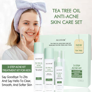 Crianças Anti Acne Beleza Coreana Natural Orgânica Tea Tree Face Skincare Anti Acne Hidratante Facial Skin Care Set - Product Image 2