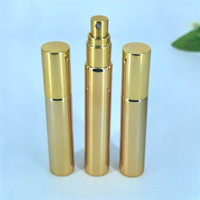 Bouteilles de parfum personnalisées de luxe, 5ml, 10ml, 15ml, avec galvanoplastie vide, en or et en argent, flacon d'essence, petits récipients en verre, vente