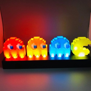 Lampe d'ambiance de <span class=keywords><strong>dessin</strong></span> <span class=keywords><strong>animé</strong></span> à activation vocale, rechargeable par USB, veilleuse 3D, mignonne lampe de table LED - Product Image 5