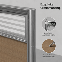Estación de Trabajo Moderna para Oficina Industrial y Comercial, Mueble Modular de Alta Gama con Cubículos para Personal, Diseño OEM/ODM Personalizado