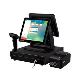 15/15.6 นิ้ว โรงงานผลิต OEM จอ 15+14 นิ้ว เครื่อง 15+11.6 นิ้ว ระบบ POS แบบหน้าจอคู่ ระบบสัมผัส รุ่น Q8 ดีไซน์จอคู่ - Product Image 1