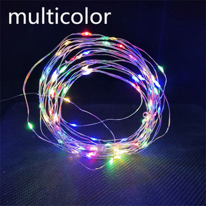 Guirnalda de Hadas de Alambre de Astilla con <span class=keywords><strong>Pilas</strong></span>, Cadena de <span class=keywords><strong>Luces</strong></span> Led para Exteriores, Decoración de Boda, 2M, 5M, 10M - Product Image 3