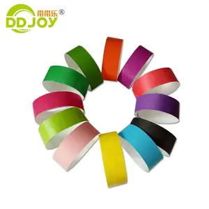 Benutzer definierte Events & Festival Wasserdichtes Dupont Armband VIP-Tickets Günstige 3/4 Zoll Papier Tyvek Armband