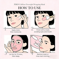 ADN de saumon Anti-âge Rides Caféine Hydro Nuit Peau Repulpée Collagène Rose PDRN ADN de saumon Masque Peel Off Visage
