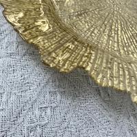 Assiette de Présentation en Plastique Transparent Style Rétro Luxe Vintage pour Mariages, Fêtes et Noël – Vente en Gros