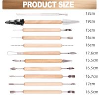 Set Professionale Panwenbo di 11 Utensili per Scultura in Argilla con Strumenti Metallici per Intaglio Ceramico per Artisti e Artigiani
