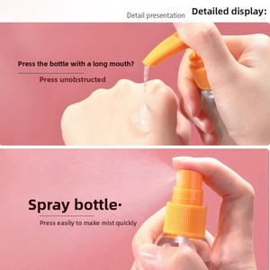 Juego de 5 Botellas Dispensadoras de Viaje, Portátiles, Suaves al Tacto, en Varios Colores, para Crema, Loción, Limpiador, Champú, Organizador de Maquillaje - Product Image 5
