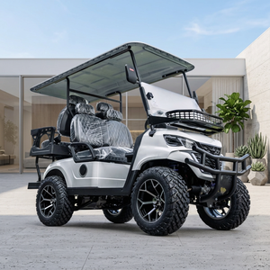 Voiturette de golf électrique 4 places avec carrosserie moulée par injection et cadre électrophorétique pour les communautés et les campus, prise en charge de la personnalisation du logo - Product Image 1