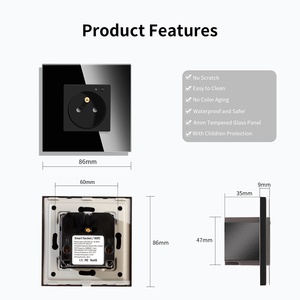 TAWO Tuya ZigBee Thông Minh Pháp Đen Ổ Cắm Điện Loại E 2 Pin Với Nền Tảng 16A Cuộc Sống Thông Minh Điện Thoại App Kiểm Soát - Product Image 4