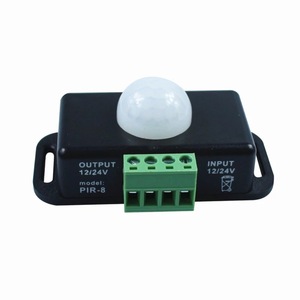 PIR-8 <b>Motion</b> <b>Sensor</b> 12/24V Input Output Screw Terminal Non Contact Human Body Detection For <b>LED</b> Strip <b>Light</b> - Product Image 1