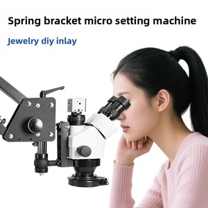 Machine de micro-incrustation de bijoux, <span class=keywords><strong>microscope</strong></span> stéréo auxiliaire pour incrustation de diamants, <span class=keywords><strong>loupe</strong></span> sculptée, livraison gratuite Shenzhen - Product Image 2