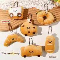Porte-clés en peluche pain écologique sac pendentif porte-clés créatif petite poupée accessoires en gros cadeaux de mariage femmes