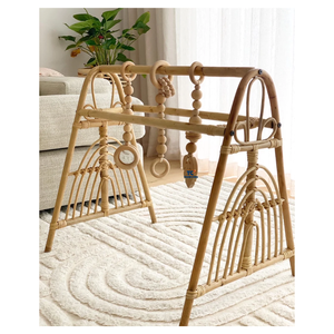 Meilleure vente Jouets suspendus en rotin écologique faits à la main de qualité supérieure pour bébé playgym enfants accessoires - Product Image 6