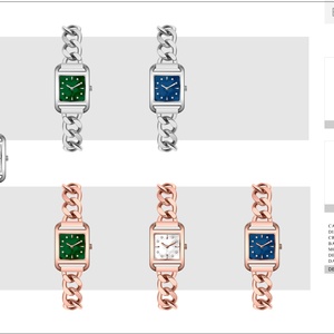 Nouvelle montre pour femme en acier inoxydable de 22 mm, design simple, logo OEM, résistante à l'eau, élégante, montre à quartz - Product Image 4