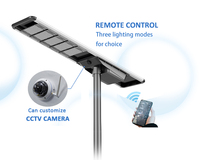 Lampadaire solaire extérieur Anern avec caméra CCTV 4G