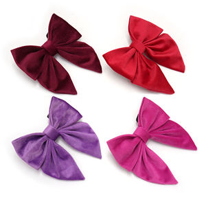 Benutzer definierte Samt Hund Sailor Bowtie Weiche bunte Luxus elegante Haustier Hund Lady Bow Hochzeit Ankündigung Hunde halsband Sailor Bowtie - Product Image 1