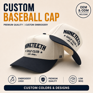 Two Tone 5 Panel Baseball Cap Custom Embroidery Logo Low MOQ OEM Hip Hop Street Culture Fashionable Slouchy Fit <b>Hat</b> - Product Image 1