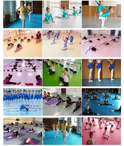 Suelo Deportivo de PVC Gris Blanco de 3.5mm y 5mm de Grosor para Pilates, Yoga, Ballet y Danza - Product Image 3