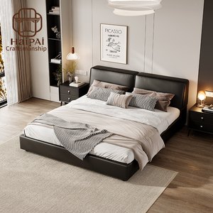 <span class=keywords><strong>Letto</strong></span> <span class=keywords><strong>Matrimoniale</strong></span> di Lusso in Pelle, Struttura Moderna <span class=keywords><strong>per</strong></span> Camera da <span class=keywords><strong>Letto</strong></span> Principale, <span class=keywords><strong>Base</strong></span> <span class=keywords><strong>Letto</strong></span> Personalizzabile 1.5m/1.8m <span class=keywords><strong>per</strong></span> Villa - Product Image 4