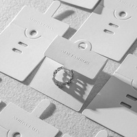 Porte-cartes d'emballage pour boucles d'oreilles, perforateur 2022, carte de présentation personnalisée pour colliers et boucles d'oreilles, impression de logo, présentoir à bijoux
