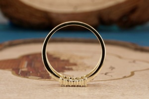 14K Gold Lab Grown Diamond <b>Ring</b> <b>for</b> <b>Men</b> Bold Statement <b>Ring</b> with Synthetic Diamonds Wide Band Luxury Engagement Jewelry - Product Image 5