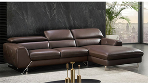 Fabricant vente en gros moderne salon en forme de L ensemble de meubles Design Chaise droite salon <span class=keywords><strong>coin</strong></span> canapé en cuir - Product Image 4