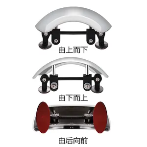 Motorcycle Rearview Mirrors Motorcycle Electric Ultra-Wide Angle Rearview Full View Safe Blind Spot Mirror For Motorcycles
