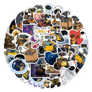 50 autocollants de robot Wall-E neufs, autocollants imperméables à faire soi-même pour moto, guitare, bagages - Product Image 2