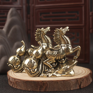 Adorno de caballo de latón, figura de la fortuna, decoración de mesa, regalo de inauguración de casa, 1 unidad - Product Image 3