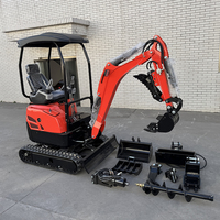 Nouvelle Mini-Excavatrice Portative 1.8m à Chenilles Compacte Diesel pour Tranchées et Tuyauteries Agricoles – Prix Abordable