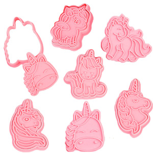 <span class=keywords><strong>Emporte</strong></span>-pièces <span class=keywords><strong>licorne</strong></span> HY avec poussoir, 6 pièces, tampon à biscuits en relief <span class=keywords><strong>licorne</strong></span> pour biscuits, fondant, pâtisserie - Product Image 1