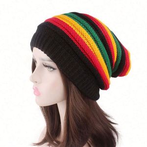 Gorro de Punto con Bordado 3D Estilo Jamaica, Gorro Holgado para Invierno, Viajes y Playa - Product Image 1