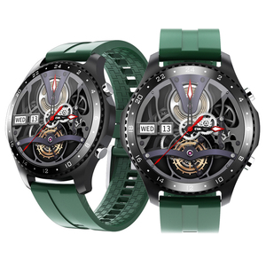 קלאסי עגול מסך חכם שעון עור רצועת קצב לב צג שעון חכם עם גוף טמפרטורת חיישן - Product Image 3