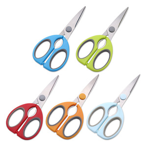 <b>Kitchen</b> Scissors Stainless Steel Straight Head Home Use Blue Pink Bulk Color Random Yangjiang Origin - Product Image 4