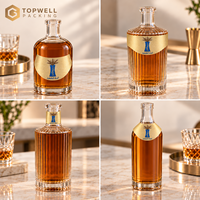 Étiquette personnalisée en aluminium doré autocollante et imperméable pour le cou des bouteilles de vin, whisky et bière