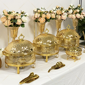 Nhà Hàng shaffing món ăn Vòng đổ tự chọn phục vụ thép không gỉ treo nắp chafing món ăn chaffing món ăn sang trọng chafing - Product Image 2