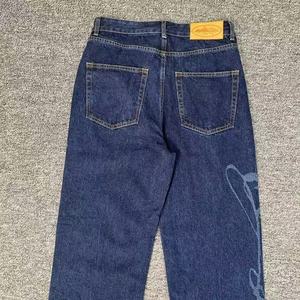 Jeans décontractés vintage tendance de marque <span class=keywords><strong>Corteiz</strong></span> Devil's Island, coupe ample, pour hommes et femmes, pantalon droit - Product Image 4