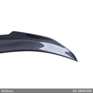 สปอยเลอร์หลังคาร์บอนไฟเบอร์ทรง PSM2 สำหรับ Q50 Q50S Q50L ปี 2013-2023 - Product Image 5