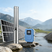 Pompe solaire submersible pour puits FLY, fabricant OEM personnalisé, 3PSS4.5/65-96/750, roue à aubes en acier inoxydable, haute pression, certifiée CE