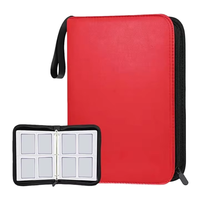Álbum Carpeta con Cremallera de PU A4 de 4 Bolsillos para Tarjetas de Visita y Tarjetas Comerciales, 50MM de Grosor, 80g, Logotipo Personalizado, ¡Venta Caliente!