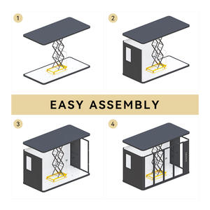 Cocovia – Fournisseur Direct – Cabine Modulaire Préfabriquée Moderne <span class=keywords><strong>en</strong></span> Alliage d'Aluminium à Montage Facile pour Bureau <span class=keywords><strong>de</strong></span> <span class=keywords><strong>Jardin</strong></span> ou Pod - Product Image 6