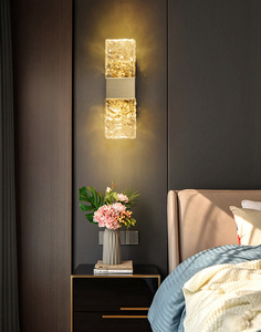 Apliques de Pared de Cristal LED Dorados con Lámparas de Pared de Cristal de Burbujas Modernas, Apliques de Cristal para Tocador - Product Image 3